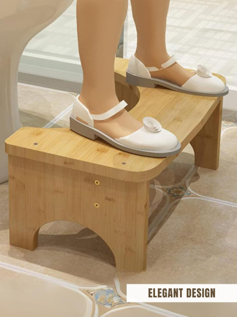 MAGIC SELECT Drewniany taboret toaletowy Ergonomiczny łazienkowy MAGIC SELECT Drewniany taboret toaletowy Ergonomiczny łazienkowy