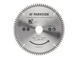 PARKSIDE® Tarcza do pilarki tarczowej PKSB 210 A1, 210 mm 80 zebow