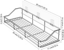 Półka prysznicowa do łazienki bez wiercenia – 2 szt. stal nierdzewna