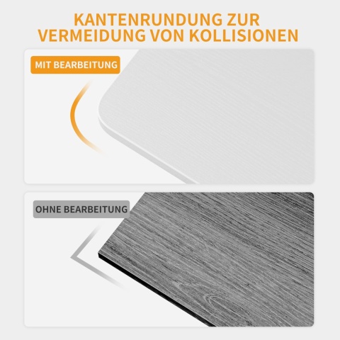 CubiCubi Małe biurko, 60 x 40 x 75 cm, stół komputerowy Biale