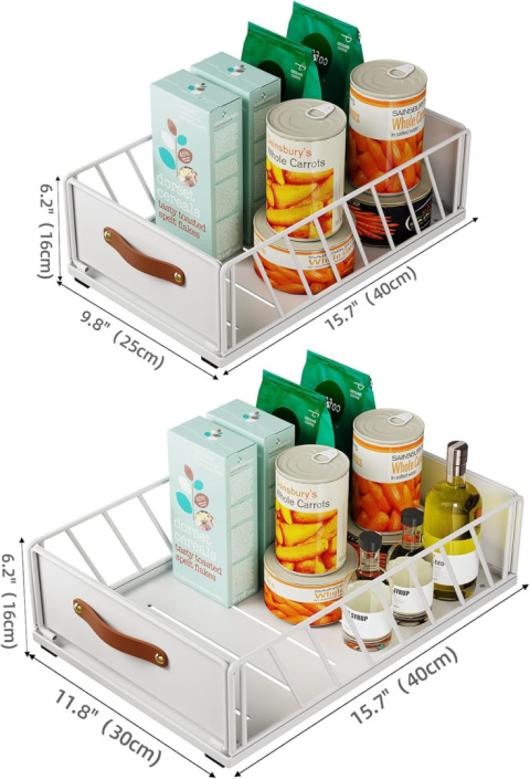 Kitstorack Wyciągany organizer do szafek, wysuwana szuflada 40 x 30cm
