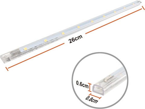 Lampa podszafkowa LED z przełącznikiem, 8,5 W 760 lm, 4000 K 6 x 26 cm
