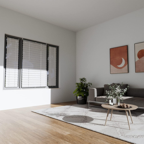 Lissee Roleta plisowana mocowanie zaciskowe , kolor biały, 60 x 130 cm