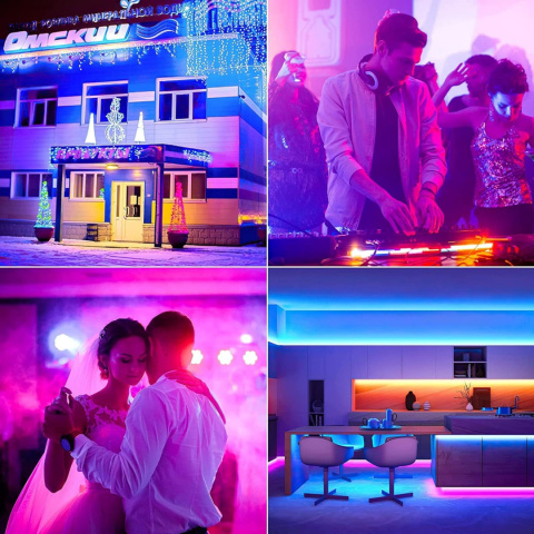 Listwa świetlna Wallwasher, UKing 336 LED 80 W RGBW Bar sceniczny