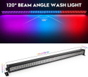 Listwa świetlna Wallwasher, UKing 336 LED 80 W RGBW Bar sceniczny