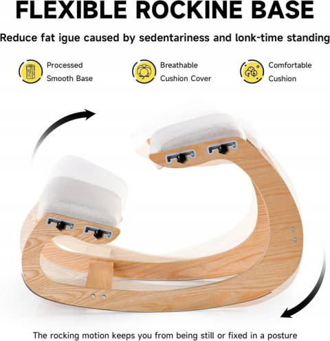 MALLVITALLY ERGONOMICZNE KRZESŁO KLĘKOSIAD BIAŁY DĄB MALLVITALLY ERGONOMICZNE KRZESŁO KLĘKOSIAD BIAŁY DĄB