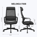 MELOKEA Ergonomiczny fotel biurowy obrotowy z funkcją kołysania