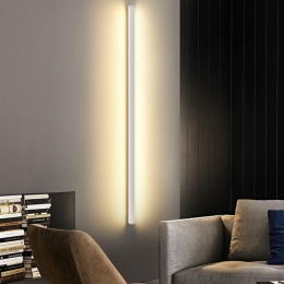 Phube LED Lampa Ścienna Minimalistyczny Długi Kinkiet Biały 100cm