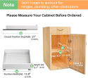 SAYZH Wysuwany organizer do szafek, szuflada 35x 53 x 9 cm bialy