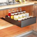 SAYZH Wysuwany organizer do szafek, szuflada 51 x 53 x 9 cm czarna