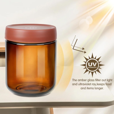 YUEYEE Overnight Oats 4 słoiki na przetwory, z nakrętką, 500 ml x 4