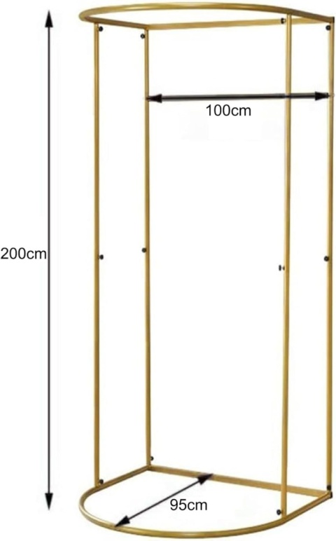 Ainbonte stojąca przenośna przymierzalnia z zasłonami 200x 100x 95 cm