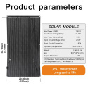 Aysolar 100 Watt 12 V Elastyczny Panel Słoneczny ETFE monokrystaliczny