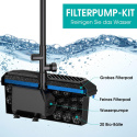 Biling Kompletny zestaw filtrów do stawu z pompą o wydajności 2500 l/h