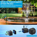 Biling Pompa solarna do oczka wodnego 8,5 W, z akumulatorem, 3000 mAh Biling Pompa solarna do oczka wodnego 8,5 W, z akumulatorem, 3000 mAh