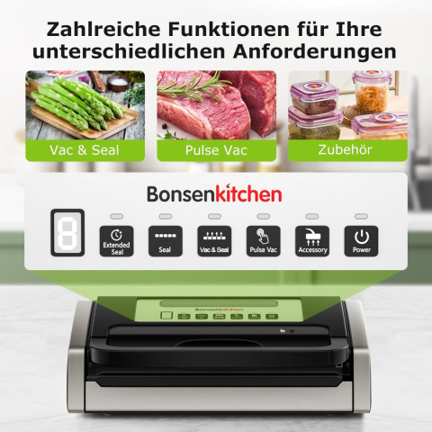 Bonsenkitchen Urządzenie do pakowania próżniowego VS4100