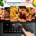 Dual Zone frytkownica na gorące powietrze z okienkiem pojemność 9 l XL