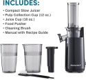 Elite Gourmet EJX600 kompaktowa sokowirówka wyciskarka