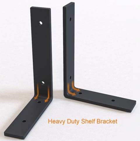 GOFOWRK 2 sztuki 30,5 cm wsporników półkowych, 5,4 mm grubości