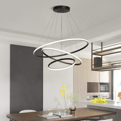KAUCQI Lampa wisząca LED, 180 cm, możliwość ściemniania, z pilotem KAUCQI Lampa wisząca LED, 180 cm, możliwość ściemniania, z pilotem