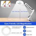 KLGFI 10 x lupa ze światłem i stojakiem, 2 w 1, lampa z lupą