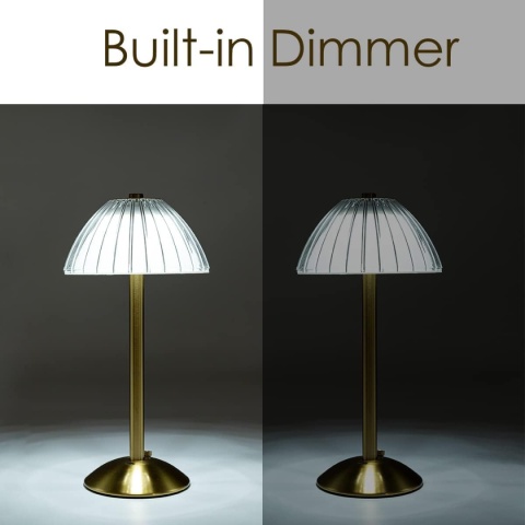 Kizozo Bezprzewodowa lampa stołowa LED, ściemniana, 3 kolory światła