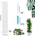 Monstera podpora do roślin pnących, 4 sztuki, 100 cm, z 10 etykietami