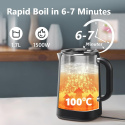 OMISOON Czajnik elektryczny ze stali nierdzewnej, pojemność 1,7 litra