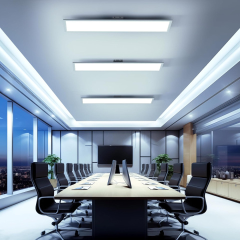 OTREN ściemnialna lampa 100 x 25 cm, 36 W panel sufitowy z pilotem