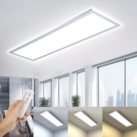 OTREN ściemnialna lampa 100 x 25 cm, 36 W panel sufitowy z pilotem