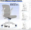 KERDOM Ergonomiczne krzesło biurowe, odparcie Lumbar KD 9060 C
