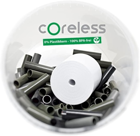 Rolki Termiczne Do Kas Fiskalnych bez Rdzenia 80 mm x 80mm x 12 mm 45.szt