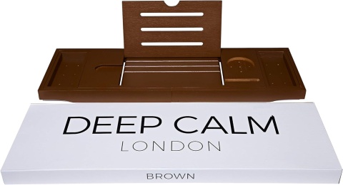 Deep Calm Regulowana taca na wannę z akcesoriami łazienkowymi