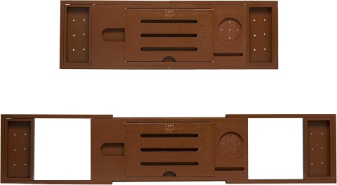 Deep Calm Regulowana taca na wannę z akcesoriami łazienkowymi