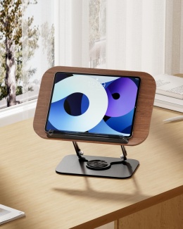 Viozon Drewniany stojak na książkę tablet, stojak do czytania, 360
