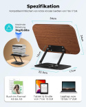 Viozon Drewniany stojak na książkę tablet, stojak do czytania, 360 Viozon Drewniany stojak na książkę tablet, stojak do czytania, 360