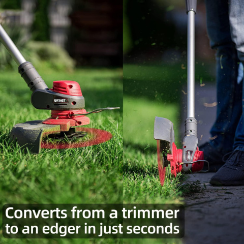 WONET NCGT-S20LIDA2 akumulatorowa obcinarka krawędziowa, z 2 bateriami