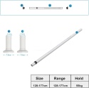 Wysuwany drążek, ze stali nierdzewnej, teleskopowy 178-227 cm