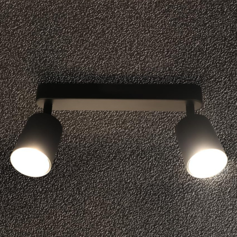 da LIGHT lampa sufitowa LED 2-żarówkowa czarna