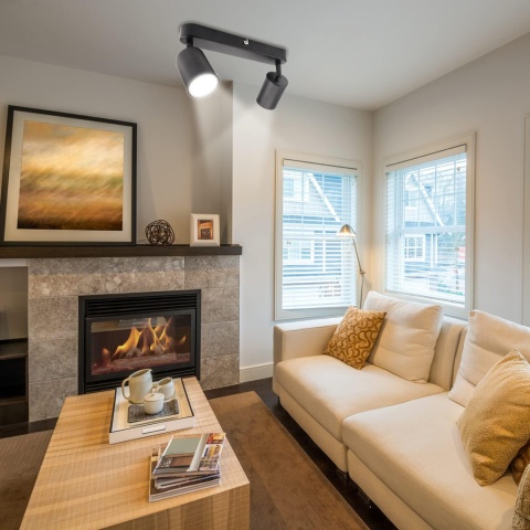 da LIGHT lampa sufitowa LED 2-żarówkowa czarna