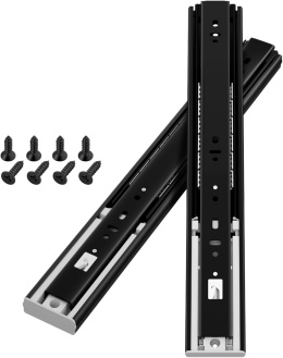 AOLISHENG Prowadnice szuflad Push to Open 600 mm , obciążenie 45 kg