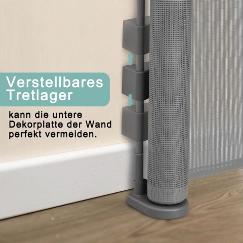 BRAMKA ochronna na schody, wysuwana, dla niemowląt, dla psów, 150 cm