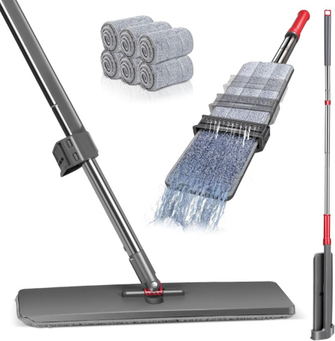 HEVOL mop z funkcją wykręcania, regulowany 130 -147 cm , 6 wkładów