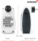 Korona 60010 Grzejnik gniazdkowy z funkcją ochrony przed mrozem, 600 W Korona 60010 Grzejnik gniazdkowy z funkcją ochrony przed mrozem, 600 W