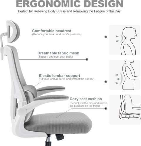 LIYURUI Ergonomiczny fotel biurowy