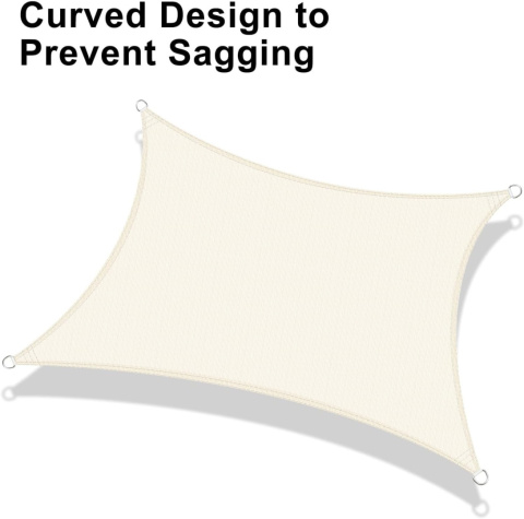 LOVE STORY Żagiel przeciwsłoneczny, prostokątny, 4 x 5 m