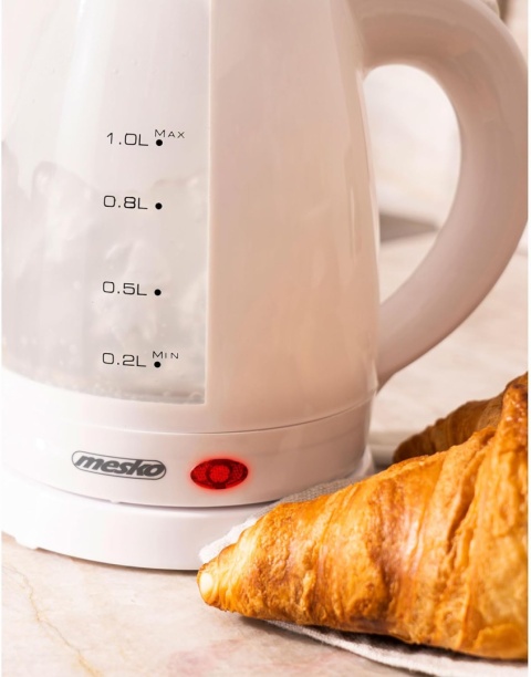 Mesko MS1276 czajnik elektryczny, 1 l, bezprzewodowy, nie zawiera BPA