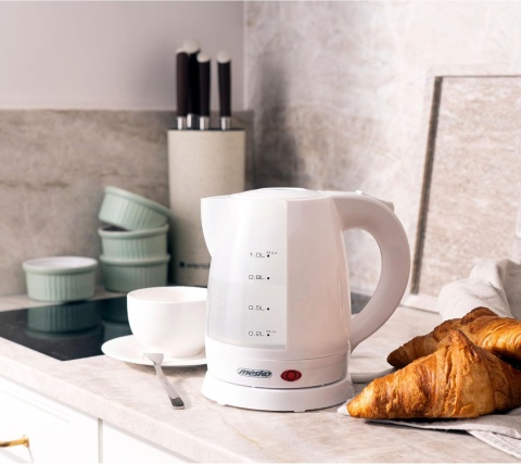 Mesko MS1276 czajnik elektryczny, 1 l, bezprzewodowy, nie zawiera BPA