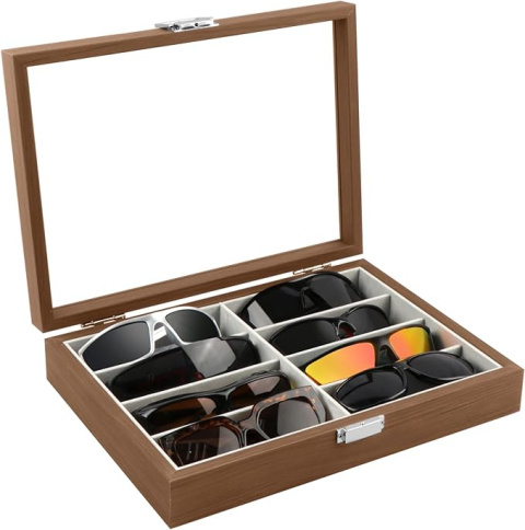 Organizer na okulary 8 przegródek organizer do przechowywania Homeanda