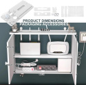 Router rack Naścienna pływająca półka na router WiFi, 2 poziomy
